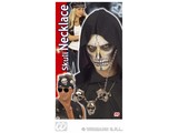 Carnival-accessory: Biker / rocker chain with 3 skulls
