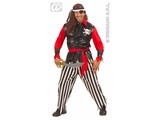 Carnival-costumes: Pirate-man fiberoptical