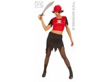 Carnival-costumes: Pirate-lady fiberoptical