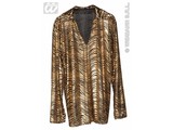 Carnival-costumes: Disco fever shirt gold