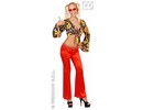 Carnival-costumes: Woman-pants stretch seventies, red