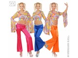 Carnival-costumes: Woman-pants stretch seventies, 3 colours
