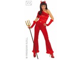Carnival-costumes: Devil woman fiberoptical