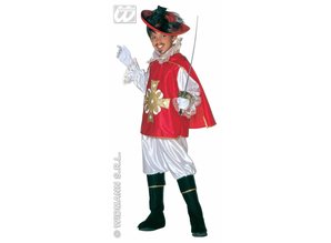 Carnival-costumes: Children: Musketeer (red or Blue)
