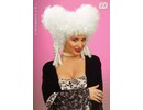 Carnival-accessories:  Wig, Baroque Noble- white