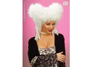 Carnival-Accessory:  Wig, Baroque Noble- white