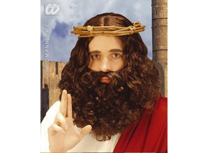 Carnival-accessory:  Wig, Jesus with beard and mustache