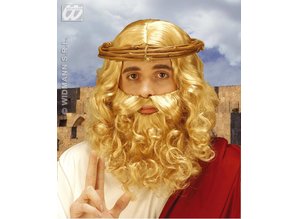 Carnival-accessory:  Wig, Jesus with beard and mustache
