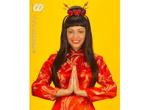 Carnival-accessory: Wig, China girl