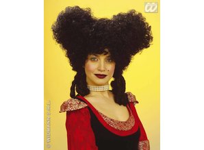Carnival-accessory: Wig, Baroque Noble- black