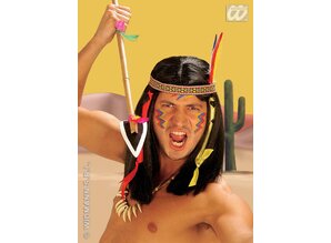 Carnival-accessory:  Wig, Indian Comanche