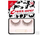 Carnival-accessories:  Eyelashes black, crossing with strass gems