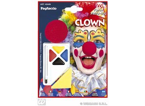 Carnival-accessory:  Make-up set clown with Nose