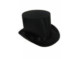 Carnival-accessory:  Top hat satin, black