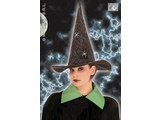 Carnival headgears:  luxury Witchhat with cobweb and spider