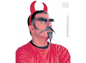 Themeparty Halloween:  Mustachset devil