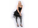 Carnivalskirt:  Tulle with silver edge
