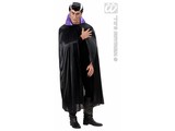 Carnival-costumes: black cape with violet collar 138cm