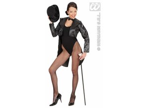Carnival-costumes: Woman frackjacket (satin black)