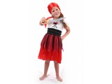 Carnival-costumes: Children:  Pirate girl Red Scull