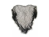 Carnival-costumes: Stole black with strass gems
