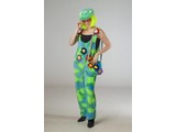 Carnival-costumes: Grasflower-dungaree with flower, Cap and purse