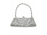 Galabag:  purse with strass and silver gems, grip short