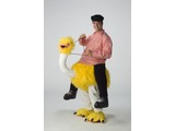 Carnivalspecials:  Mounted ostrich (yellow)