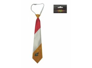 Carnival- & Party- accessories:  Tie red/white/yellow with frog