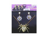 Carnival- & Party- accessories:  Necklace with Spider-earrings