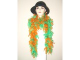 Carnival- and Party-accessories:  Boa's multi-colour 180cm/75gr. fireproof