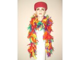 Carnival- and Party-accessories:  Boa's multicolour 180cm/75gr. fireproof