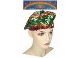 Sequins baret red/yellow/green