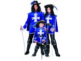 Carnival-costumes:  blue Musketeers