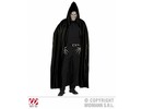 Carnival-costumes: Long black cape with hood, 142 cm