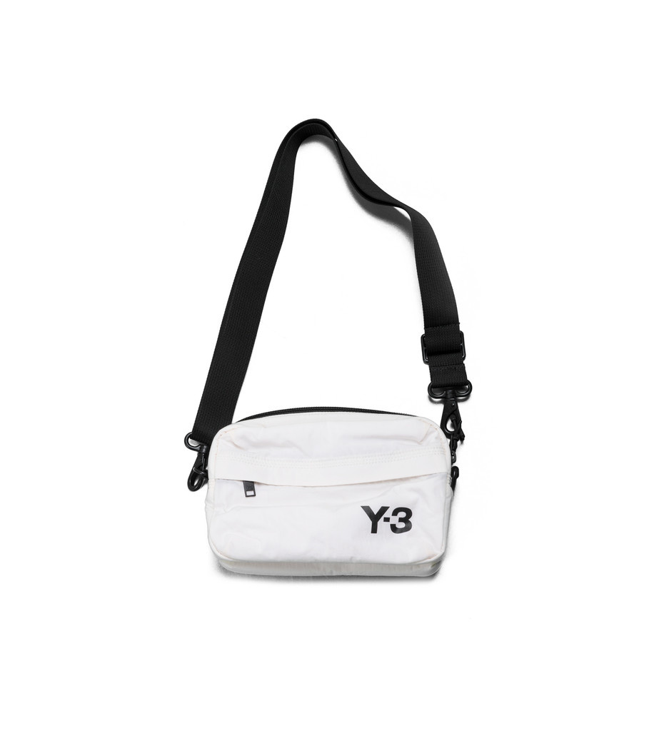 black and white sling bag