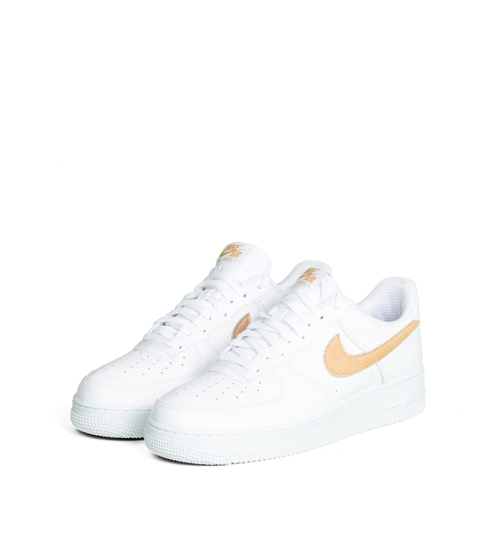 air force 1 gold white