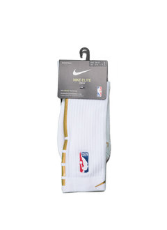 white and gold nike socks
