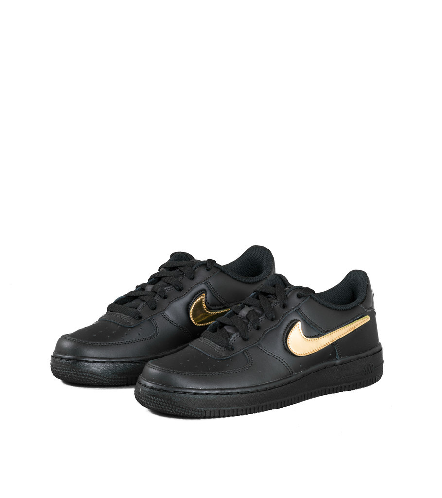 nike air force 1 black and gold