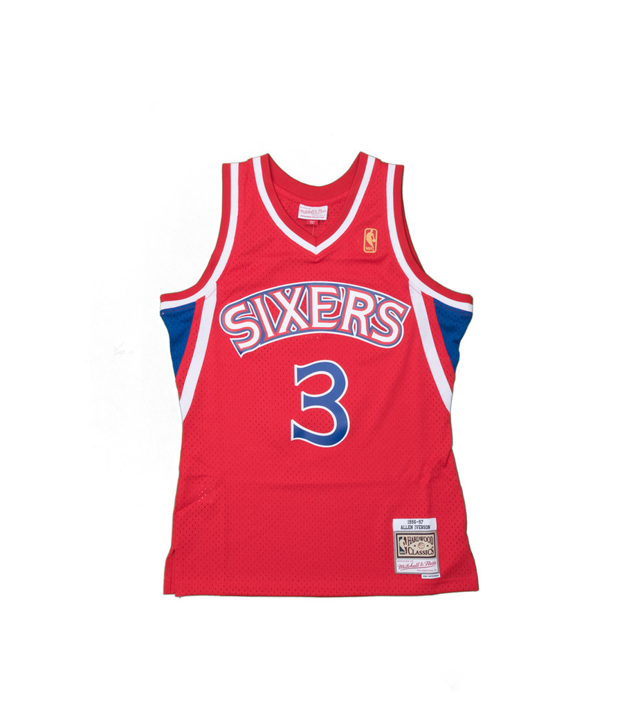 red iverson jersey