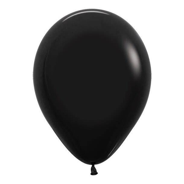 Ballon zwart per 12
