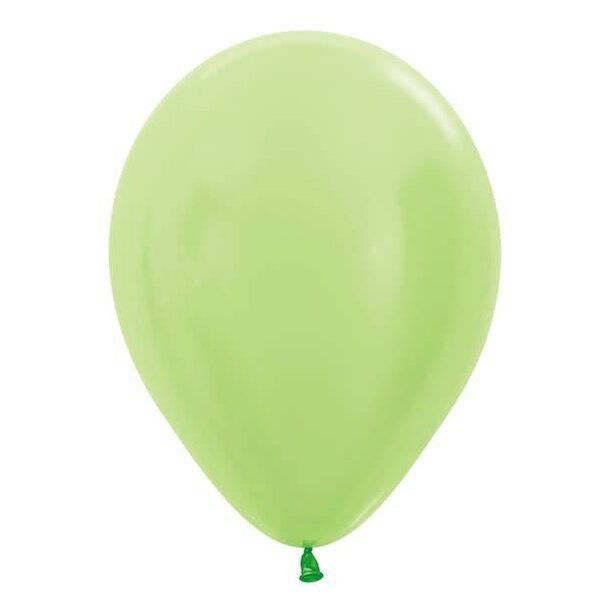 Ballon mint glanzend per 12