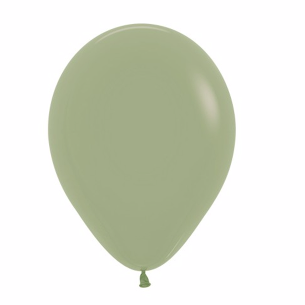 Ballon zijdegroen per 12