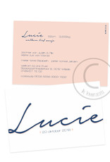 Geboortekaartje Lucie