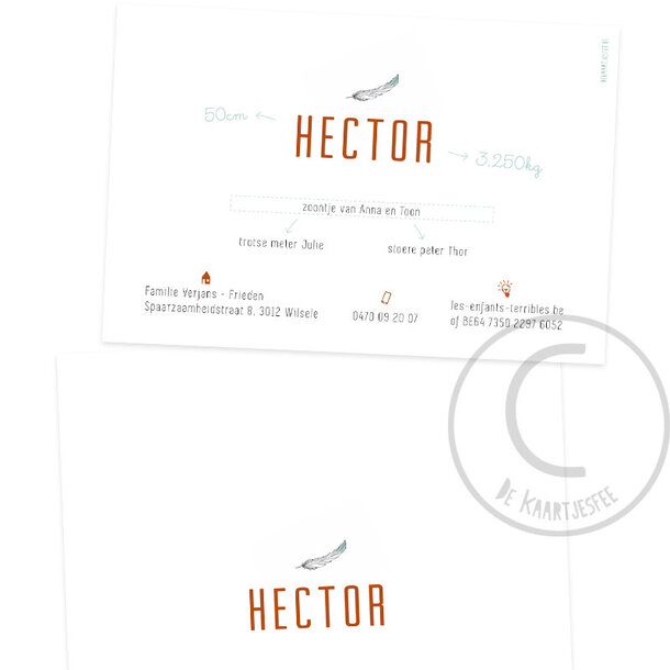 Geboortekaartje Hector