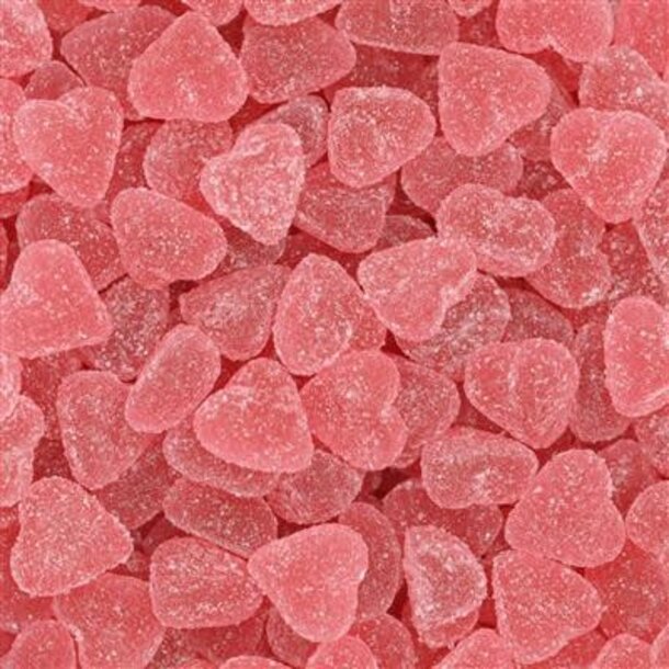 Snoephartjes donkerroos