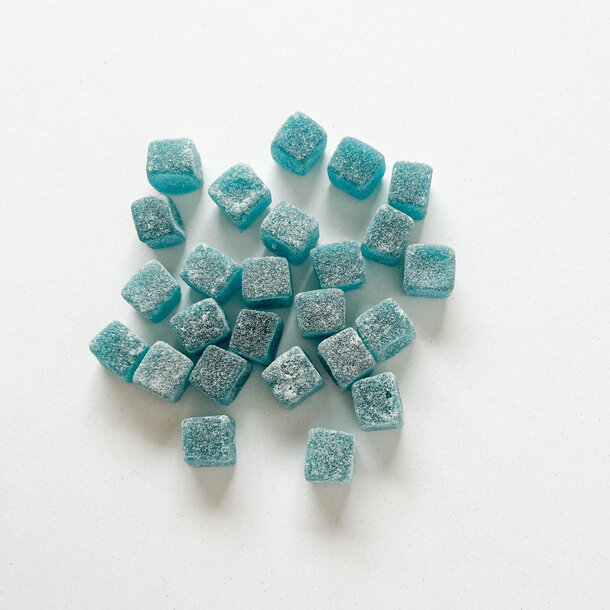 Snoepblokjes blauw
