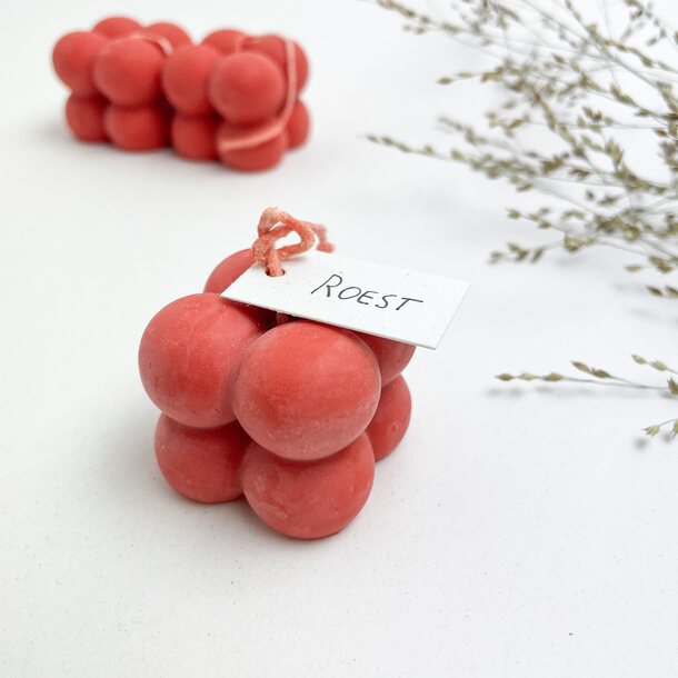 Bubble candle eco • roest SALE