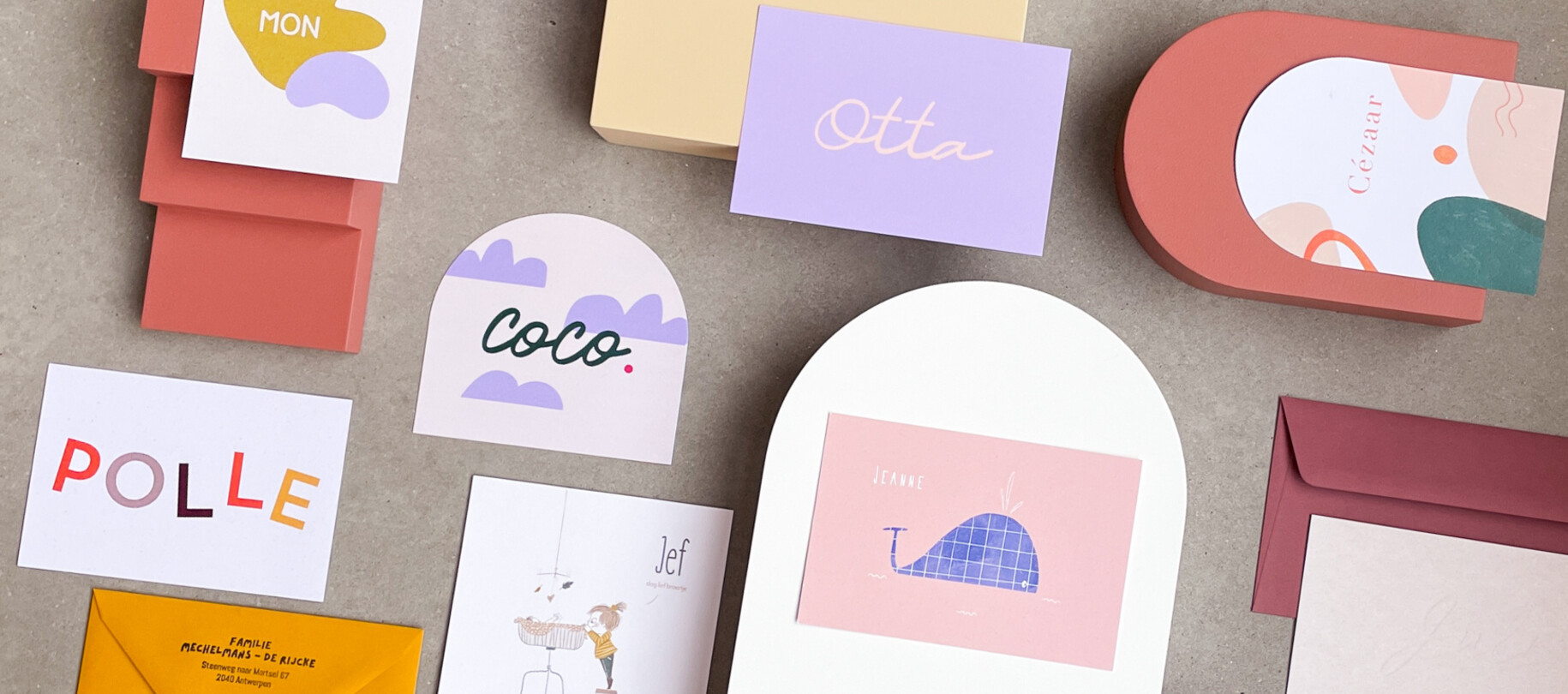 Geboortekaartje ZELFGEMAAKT