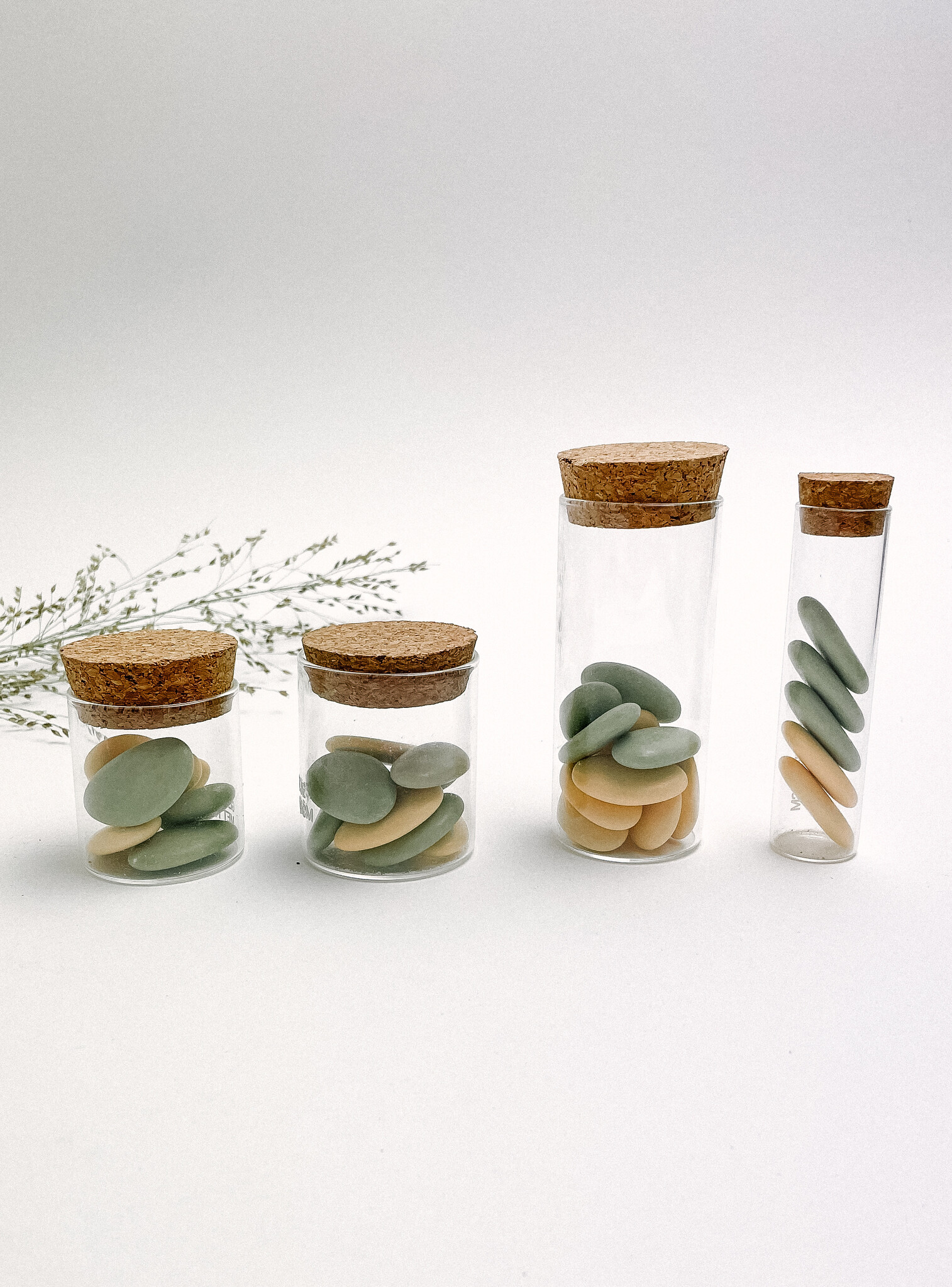 Glazen potje met kurk -  10cmx4,5cm-3